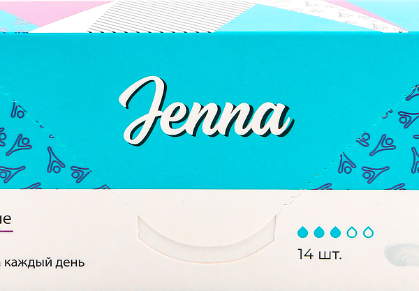 Прокладки ежедневные JENNA Ultra mini удлиненные, 14шт