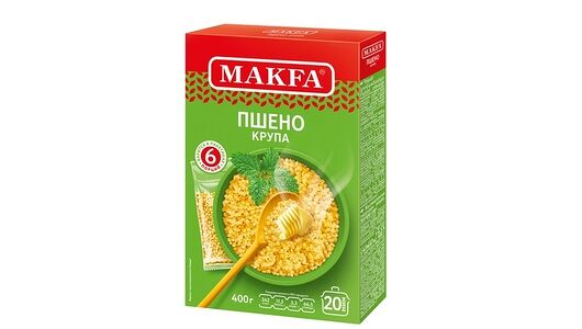 Пшено Makfa шлифованное Пшено 6 порций 400г