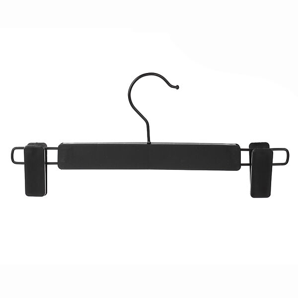 Vetta вешалка для юбок и брюк с зажимами, длина 31 см, полипропилен, черный