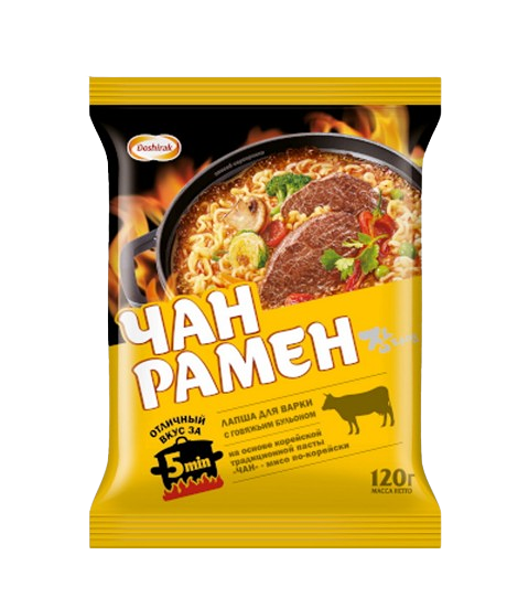 Традиционная корейская лапша быстрого приготовленияя 