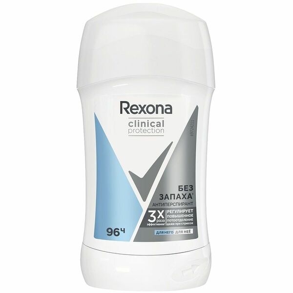 Антиперспирант-карандаш Rexona Clinical Protection гипоаллергенный без запаха