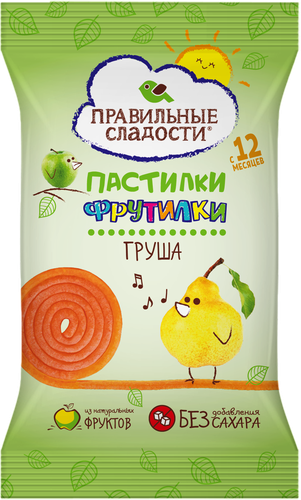 

Пастилки Правильные сладости Фрутилки груша 15 г
