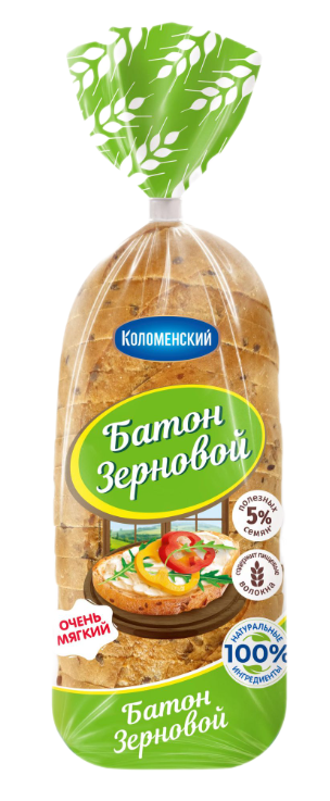 

Батон зерновой Коломенский в нарезке 300 г