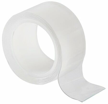 Клей-лента OfficeSpace двусторонняя многоразовая, 30 мм х 1 мм х 1 м