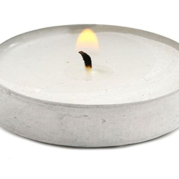 Свеча чайная в гильзе с ароматом жасмина