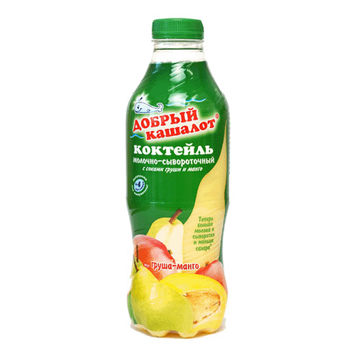 Коктейль молочно-сывороточный Груша-Манго ТМ Добрый кашалот