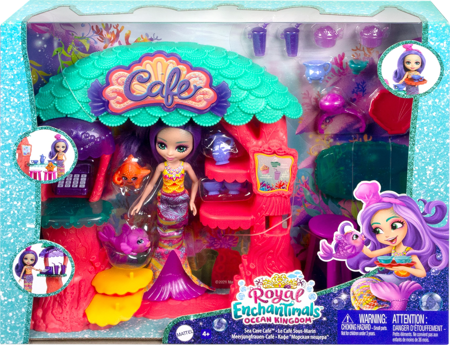 

Набор игровой ENCHANTIMALS Кафе Морская пещера, кукла, питомцы