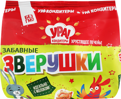 

Печенье Ура! Кондитеры Забавные зверушки 250 г
