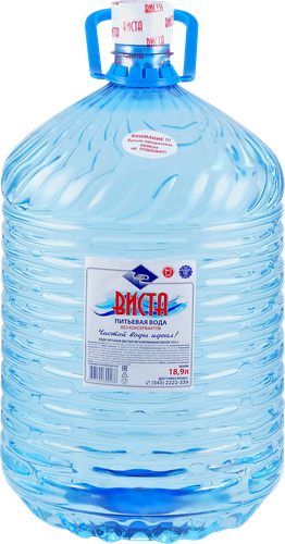 

Вода питьевая ВИСТА артезианская 1-й категории негазированная, 19 л