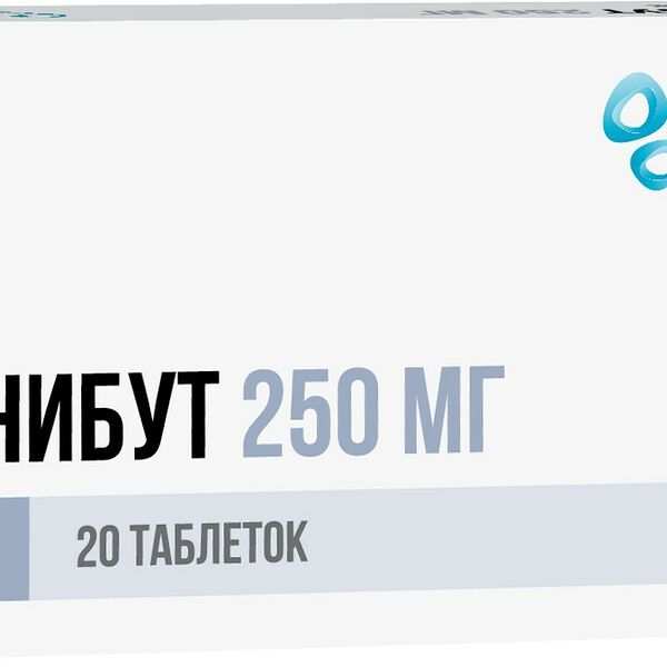 Фенибут таблетки 250 мг 20 шт