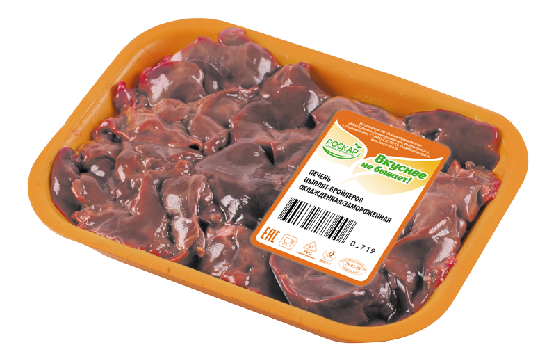 

Печень цыплят-бройлеров Роскар охлажденная вес