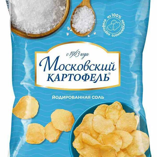 Чипсы картофельные Московский картофель Йодированная соль