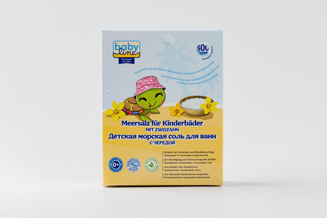 

Соль для ванн Babyline детская с чередой 500 г