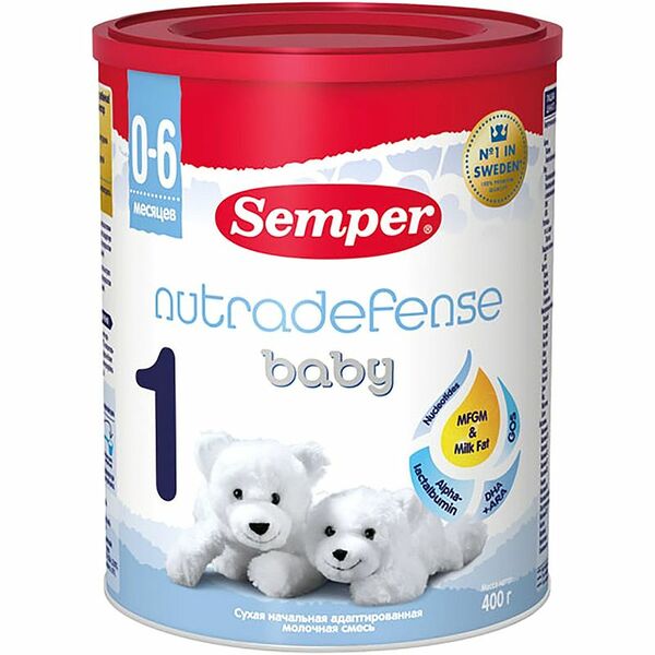 Молочная смесь сухая Semper Nutradefense Baby 1 0-6 месяцев 400 г