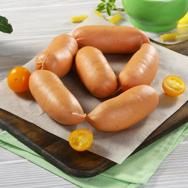 Сардельки из индейки и говядины МясновЪ По-Царски в натуральной оболочке свиная черева