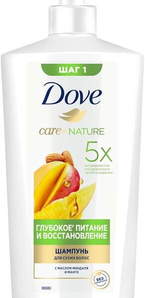 Шампунь для волос Dove Dove Глубокое питание и восстановление с ароматом манго 630мл