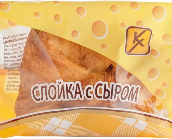 Слойка Клинский ХК с сыром высший сорт, 90г