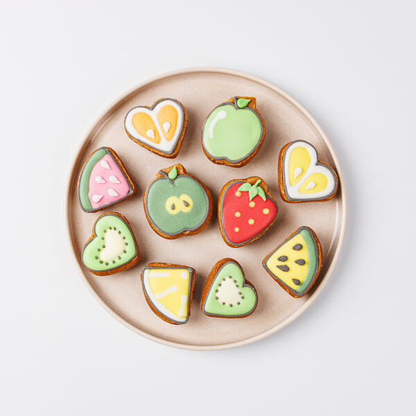 Набор пряников имбирных Вкусвилл Фруктовое ассорти, кафе, 100г