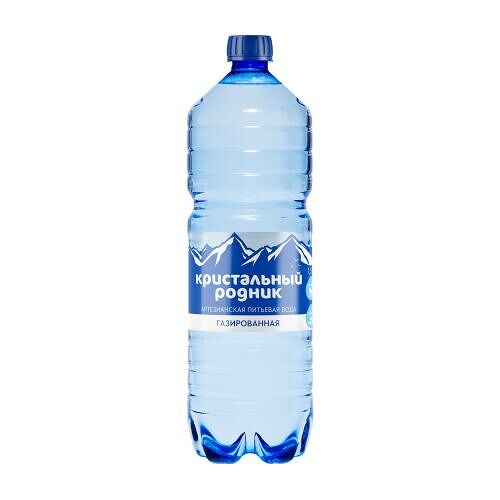 Вода Кристальный родник питьевая газированная 1.5л