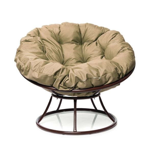 Кресло Папасан без ротанга, с подушкой, нагрузка 150 кг, цвет в ассортименте