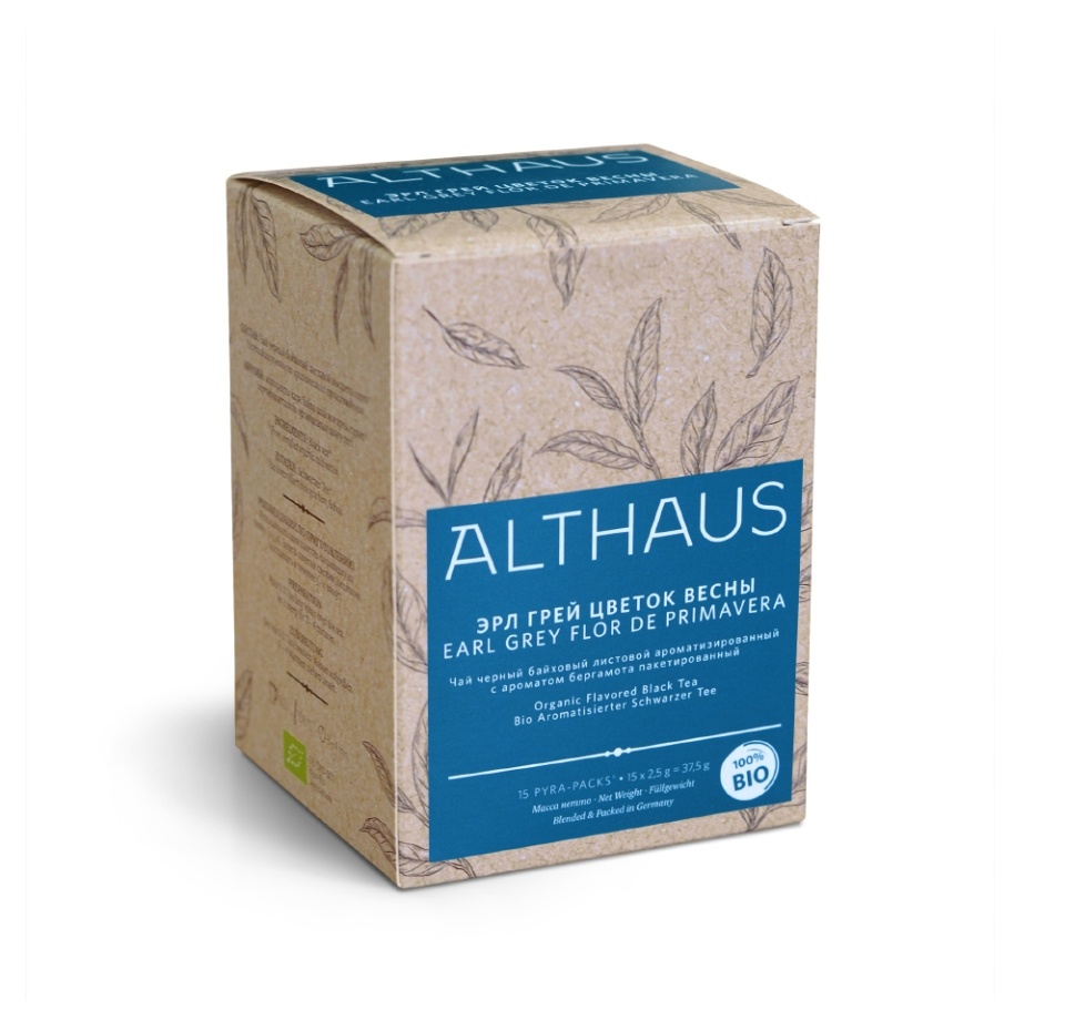 

Чай черный Althaus Earl Grey Flor De Primavera с ароматом бергамота пакетированный 15х2.5г