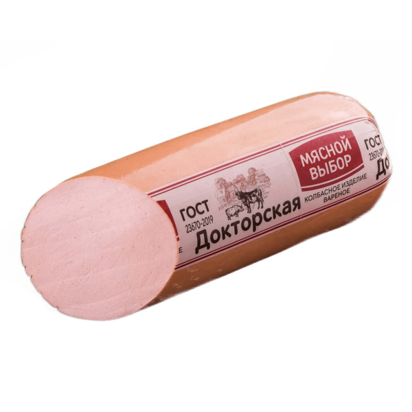 Колбаса вареная Мясной выбор Докторская, вес