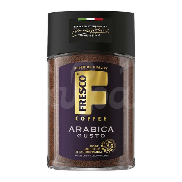 Кофе Fresco Arabica Gusto 95гр Молотый в Растворимом ст/б
