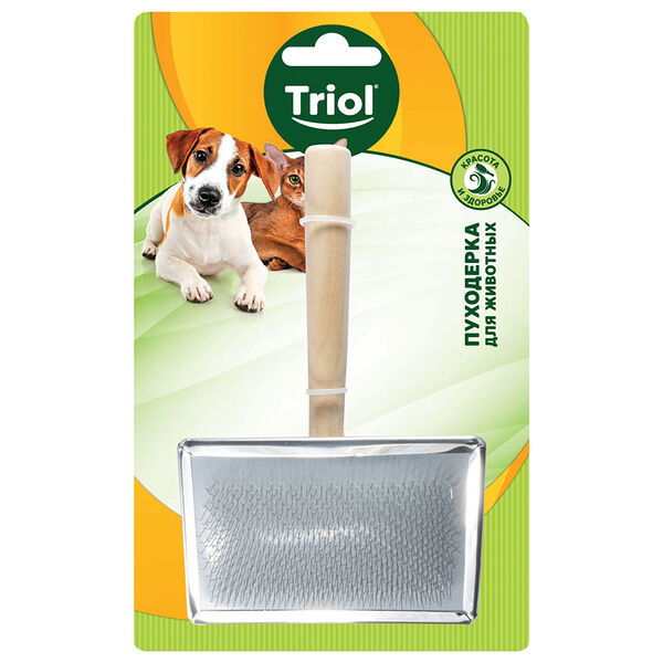 Triol Пуходерка деревянная 120 х 90 х 45 мм.