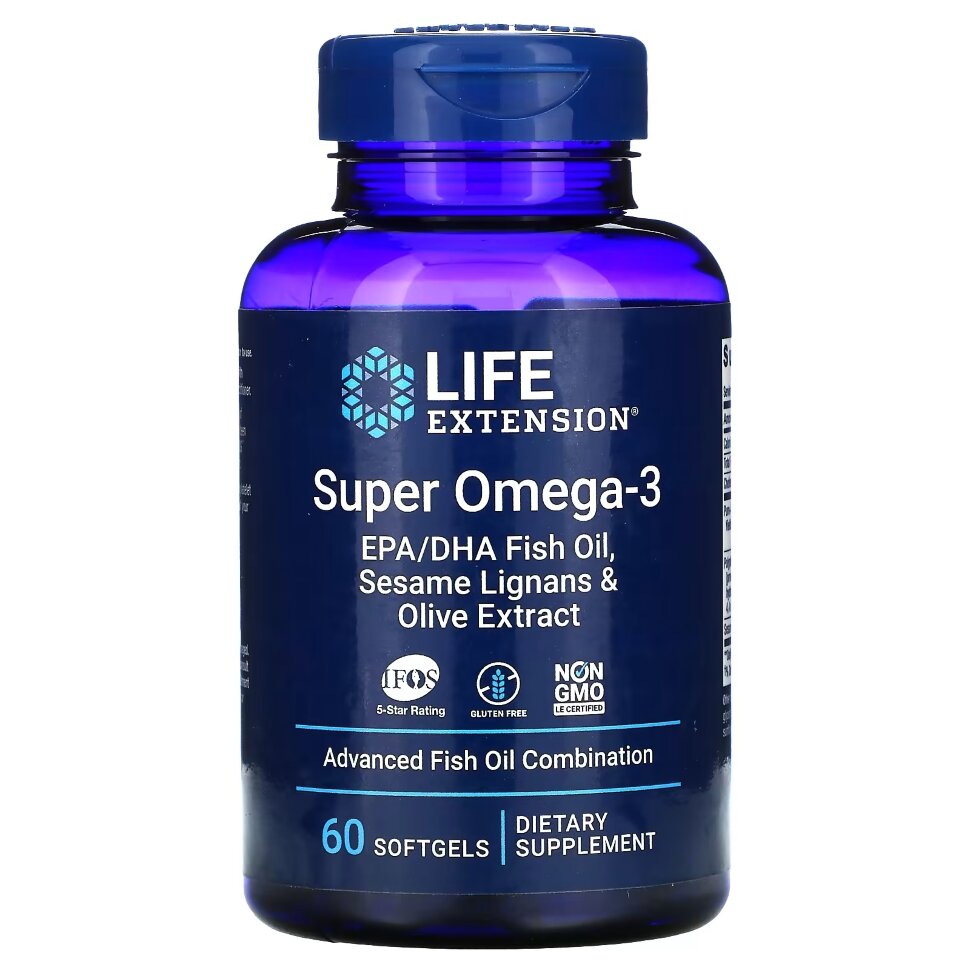 

Life Extension Super Omega-3 капсулы 60 шт