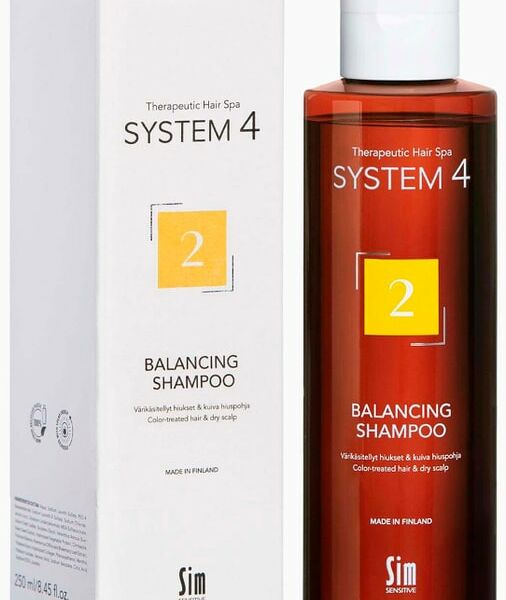 Шампунь терапевтический №2 System 4 для сухой кожи головы и поврежденных волос 250мл