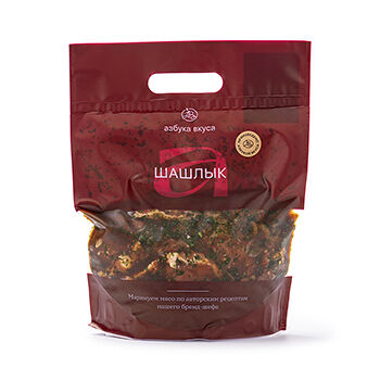 Шашлык из свиной шеи в маринаде с соевым соусом и сладким чили охлажденный «Азбука вкуса», Россия