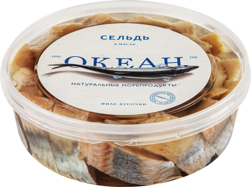 

Сельдь в масле Океан слабосоленая филе-кусочки 500 г
