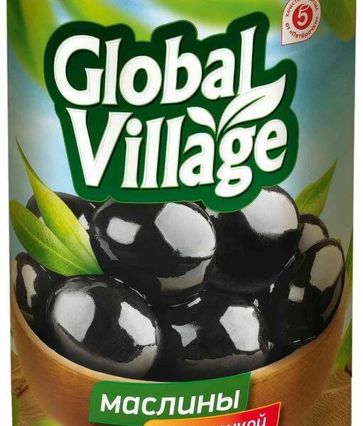 Маслины Global Village с косточкой 300г