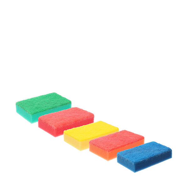 Всёгазин набор губок для мытья посуды макси 5 шт, 107х65х2,5 см,