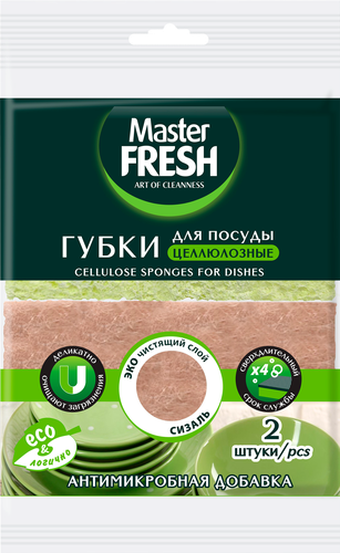 

Губки для мытья посуды Master Fresh XXL 2 шт. дизайн и цвет в ассортименте