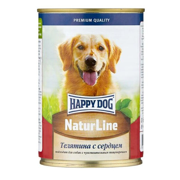 Корм для собак Happy Dog Телятина и сердце