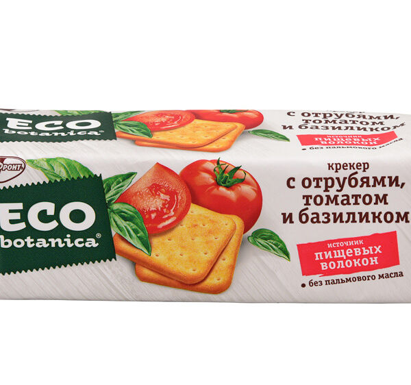 Крекер с отрубями, томатом и базиликом ТМ Eco botanica (Эко ботаника), 175г