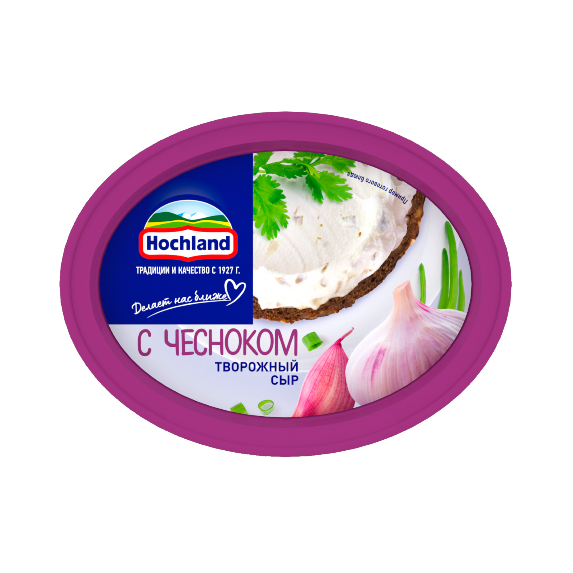 

Сыр творожный Hochland с чесноком 60% 140 г