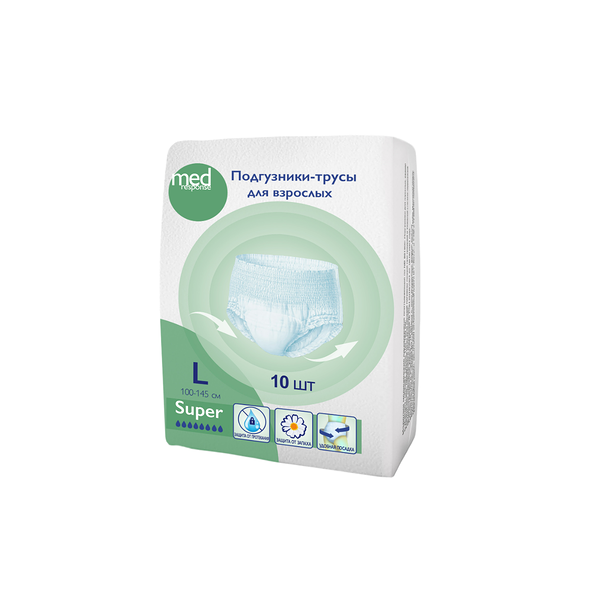 Medresponse Подгузники - трусы для взрослых размер L 10 шт