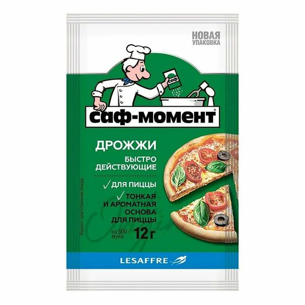 Дрожжи Саф-Момент сухие быстродействующие для пиццы, 12 г