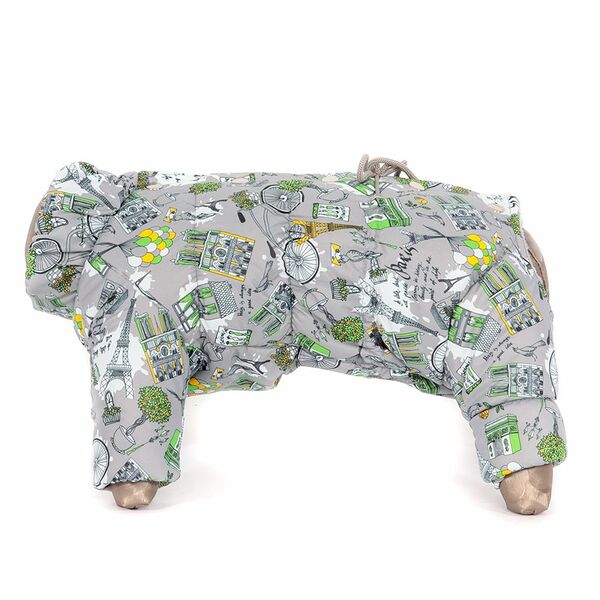 Комбинезон для собак YORIKI Дутик принт мальчик р. XL,32см