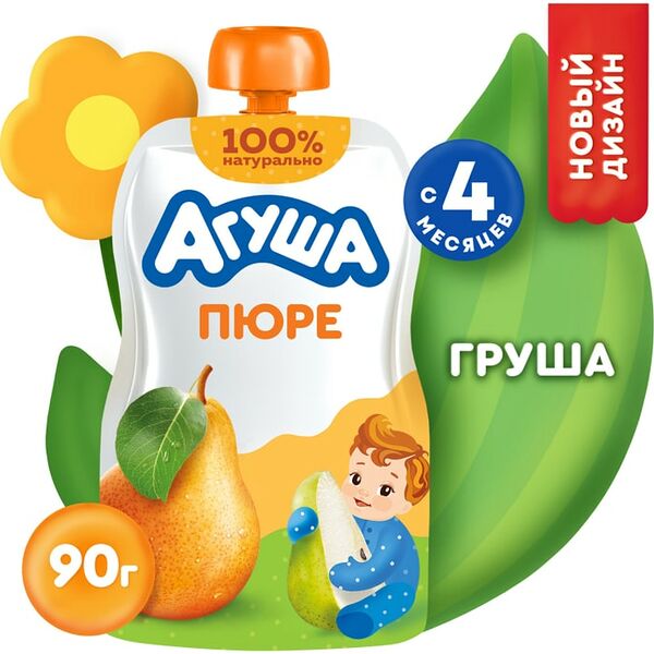 Пюре Агуша Груша 90г