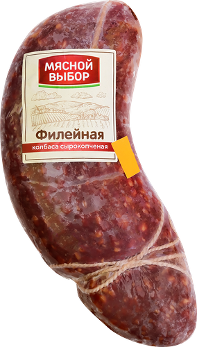 Колбаса МЯСНОЙ ВЫБОР Филейная из мяса птицы с/к в/у вес до 400г