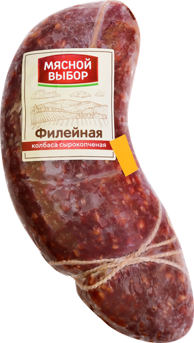 

Колбаса Мясной выбор Филейная из мяса птицы сырокопченая в/у вес