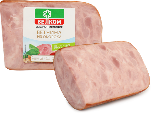 

Ветчина Велком варёная из окорока 500 г