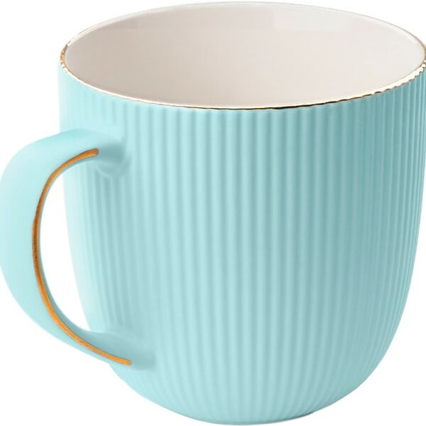 Кружка Apollo Ribb голубая 370мл