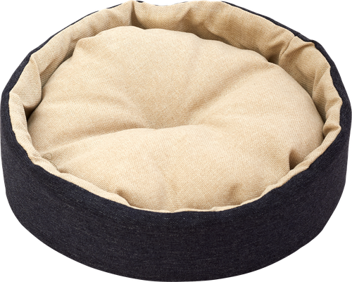 

Лежанка для животных ЛЕНТА круглая с подушкой, 50х50х15см