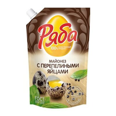 Майонез Ряба с перепелиными яйцами ГОСТ 50.5% 330 г