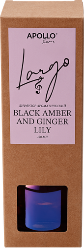 

Диффузор ароматический Apollo Largo Black amber and ginger lily 120 мл арт. D-LRB-120