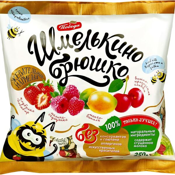 Мармелад Победа вкуса Шмелькино Брюшко 250г